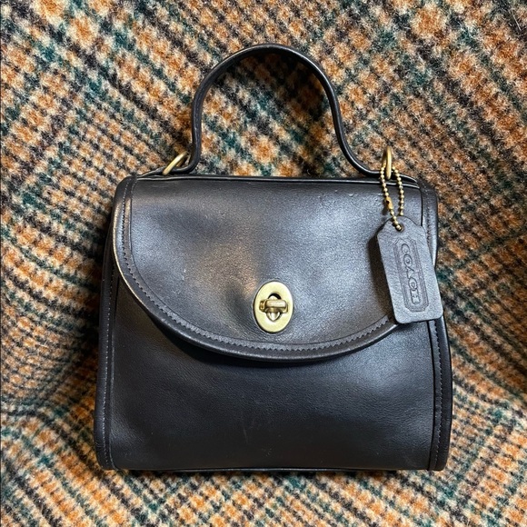 Coach Handbags - Coach Black Regina Satchel